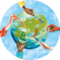Illustration with globe and five arms each holding a spice. | © SONNENTOR