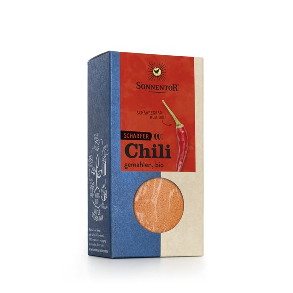 Chili gemahlen bio 40 g, Packung Chili gemahlen bio 40 g, Packung