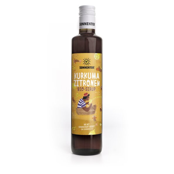 Kurkuma-Zitronen Sirup bio 500 ml Kurkuma-Zitronen Sirup bio 500 ml