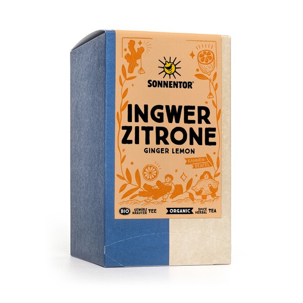 Ingwer Zitrone Tee bio 76 g, Kannenbeutel Ingwer Zitrone Tee bio 76 g, Kannenbeutel