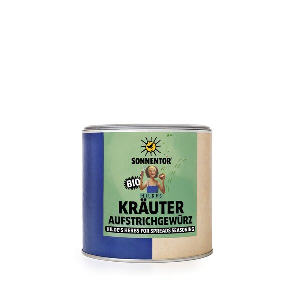 Hildes Kräuteraufstrich Gewürz bio 170 g, Gastrodose klein Hildes Kräuteraufstrich Gewürz bio 170 g, Gastrodose klein