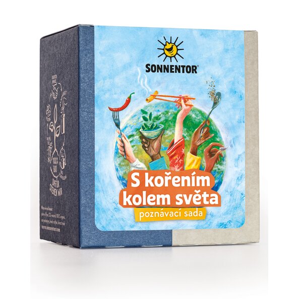 S kořením kolem světa - poznávací sada bio 50g S kořením kolem světa - poznávací sada bio 50g